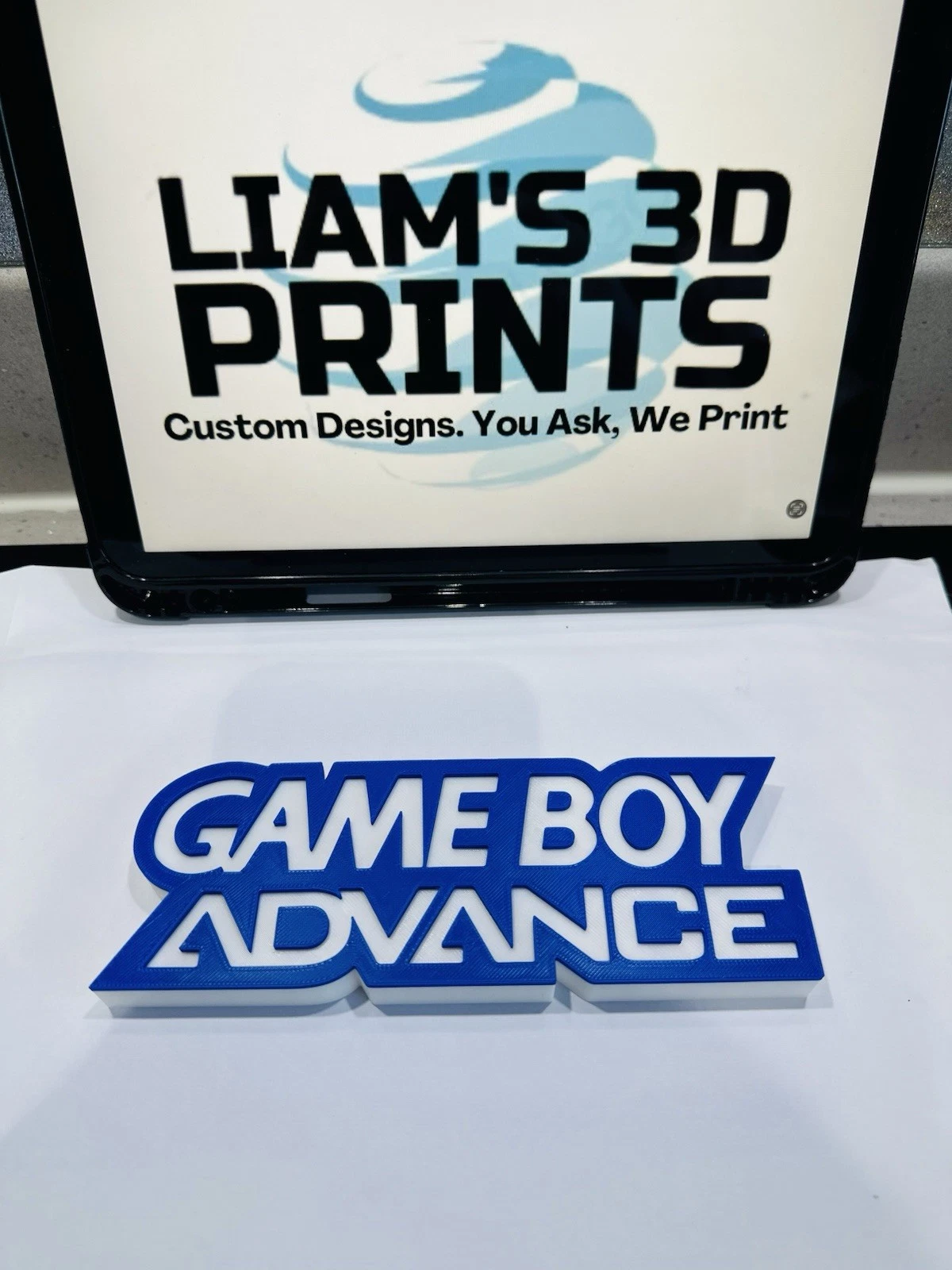 Decorative Original Game Boy Advance GBA Console Gaming logo Retro Sign Display