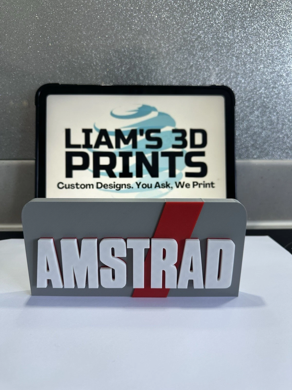Decorative Amstrad Logo Standing Sign Display Room PC