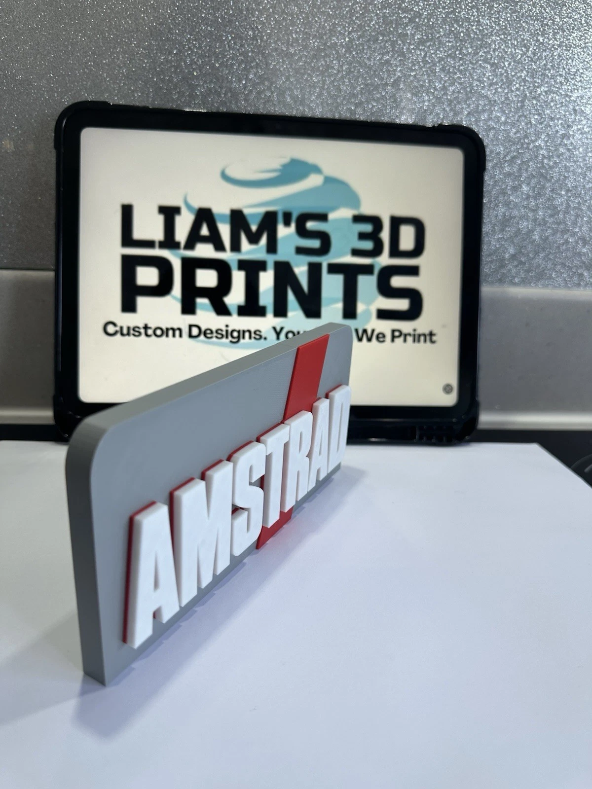 Decorative Amstrad Logo Standing Sign Display Room PC