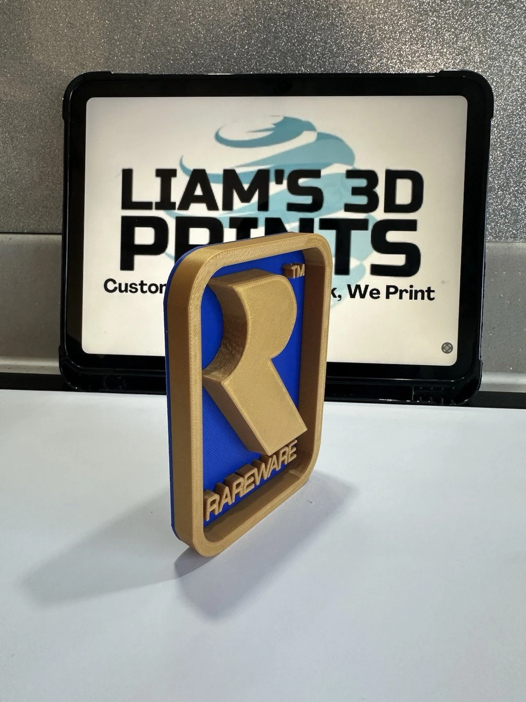 Decorative Rareware Game logo Sign Display Stand Room