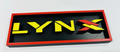 Decorative Lynx logo Sign Display Cinema small 17.5cm Large 22cm