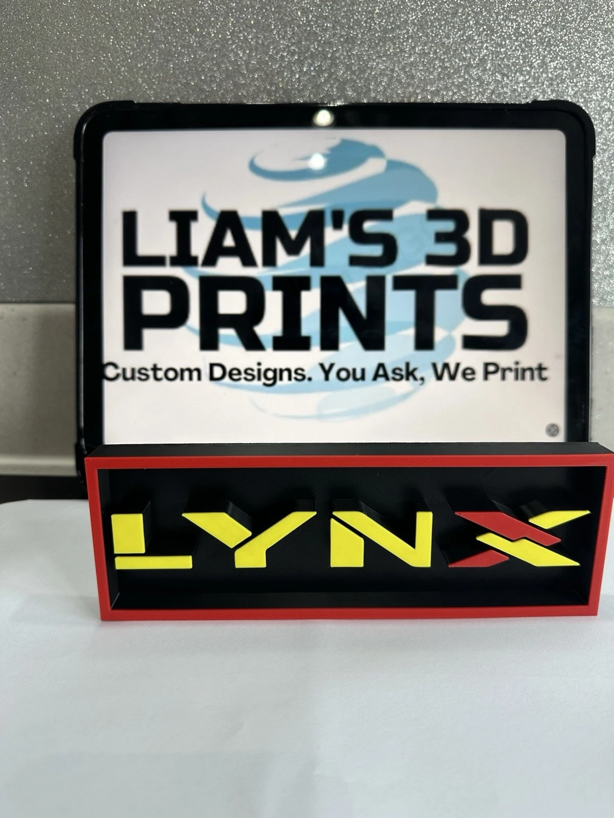 Decorative Lynx logo Sign Display Cinema small 17.5cm Large 22cm