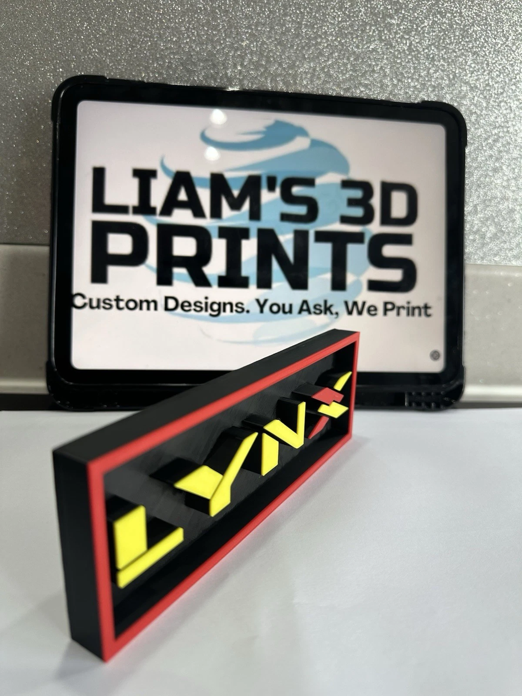 Decorative Lynx logo Sign Display Cinema small 17.5cm Large 22cm