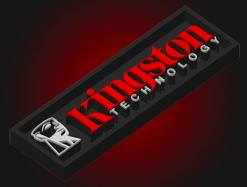 Decorative Kingston Gaming PC logo Sign Display Cinema s17.5cm Large 22cm