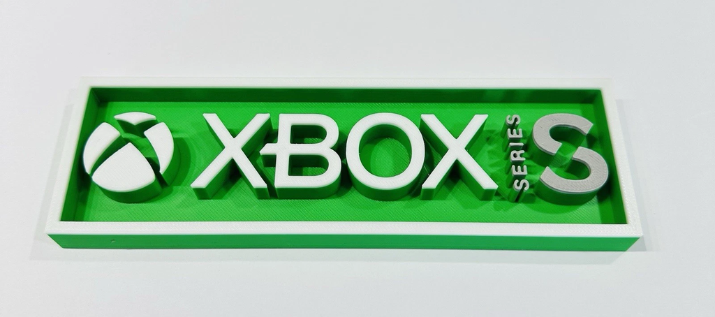 Decorative XBOX Series S logo Sign Display Cinema small 17.5cm Large 22cm