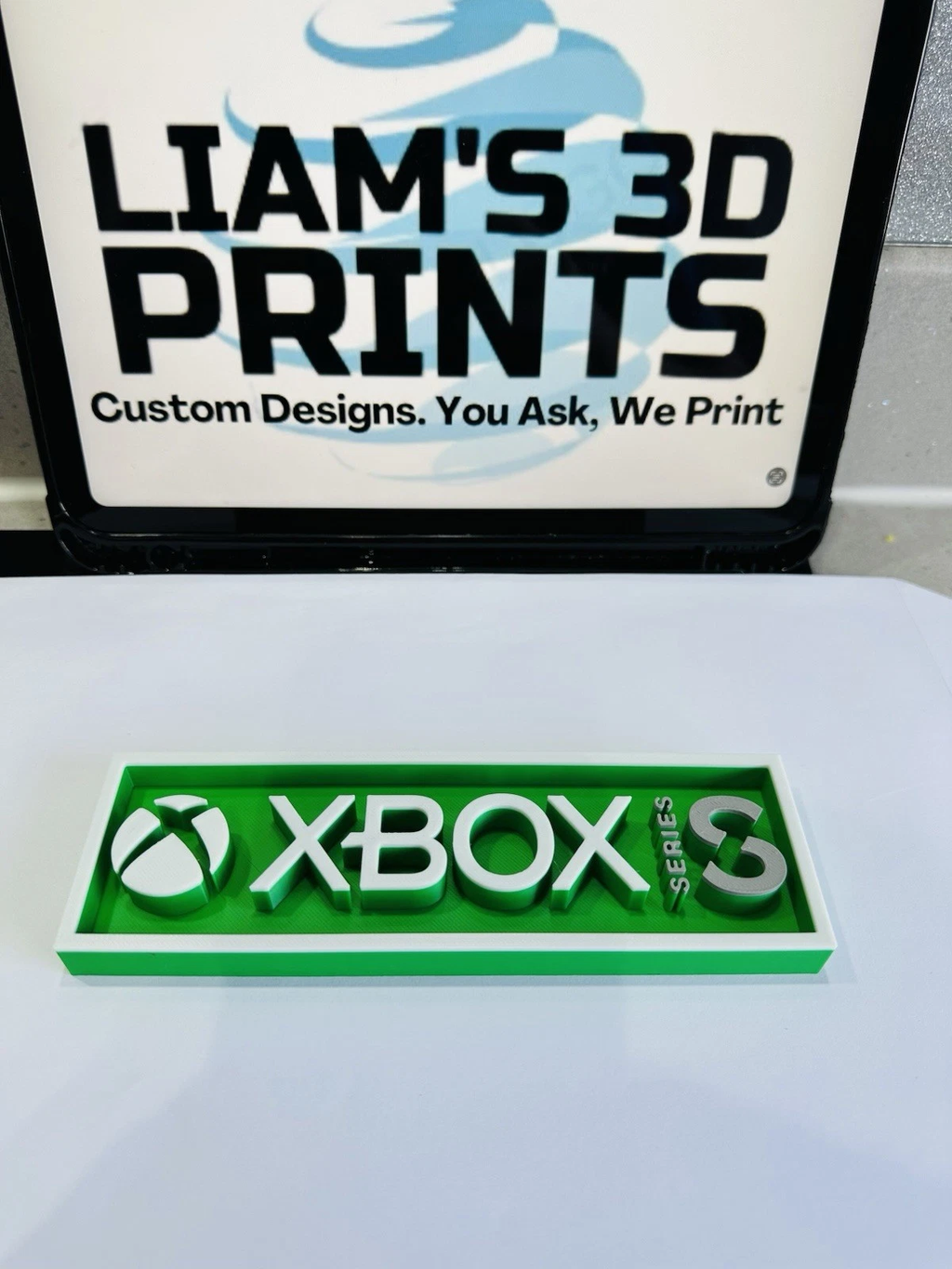Decorative XBOX Series S logo Sign Display Cinema small 17.5cm Large 22cm