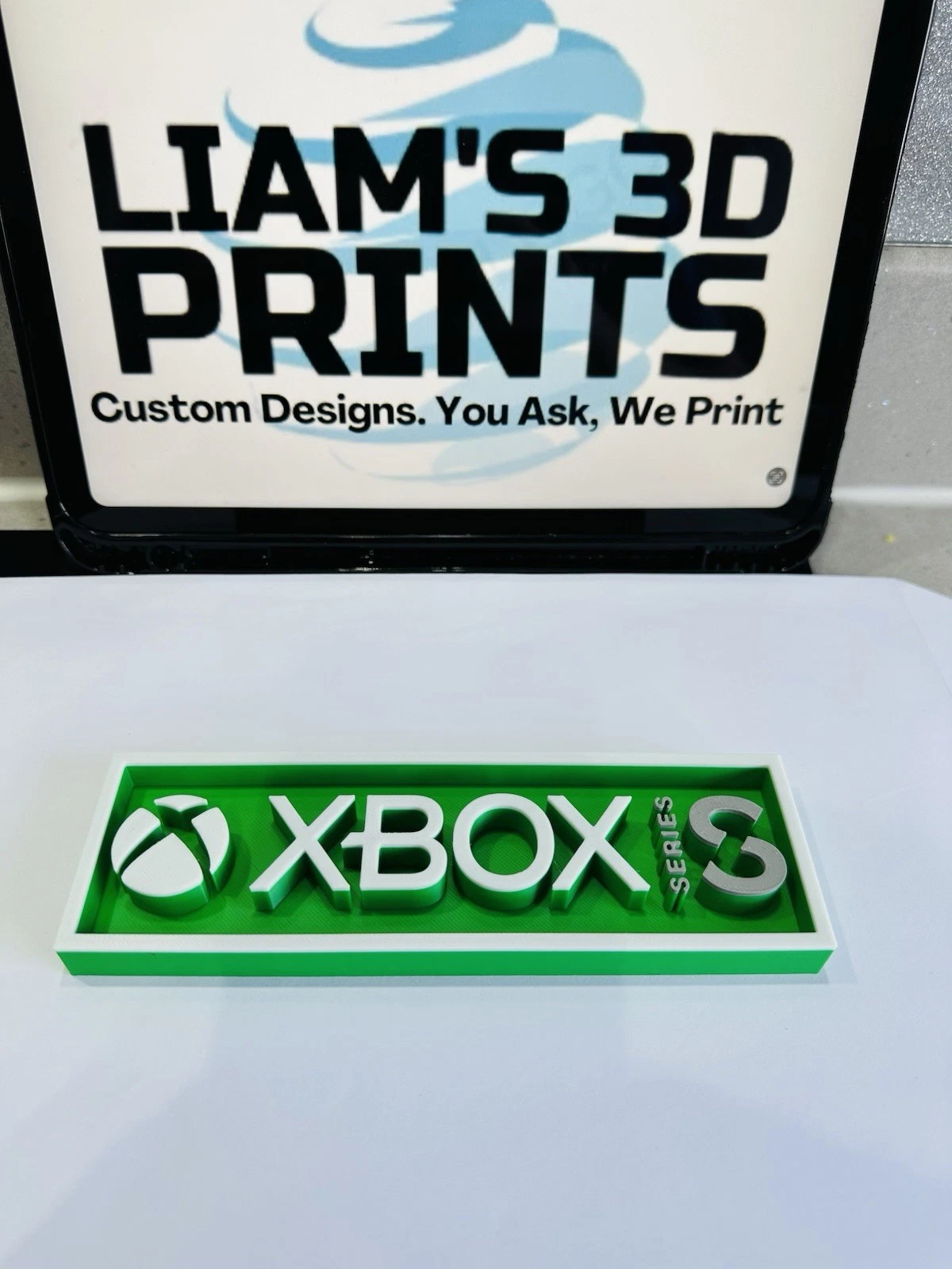 Decorative XBOX Series S logo Sign Display Cinema small 17.5cm Large 22cm