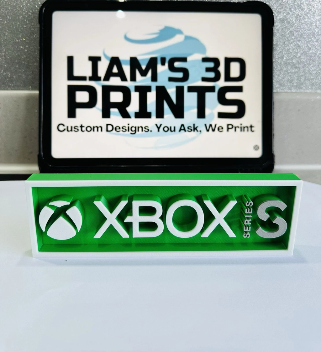 Decorative XBOX Series S logo Sign Display Cinema small 17.5cm Large 22cm