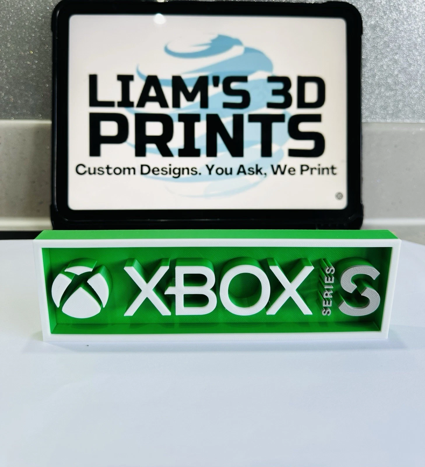 Decorative XBOX Series S logo Sign Display Cinema small 17.5cm Large 22cm