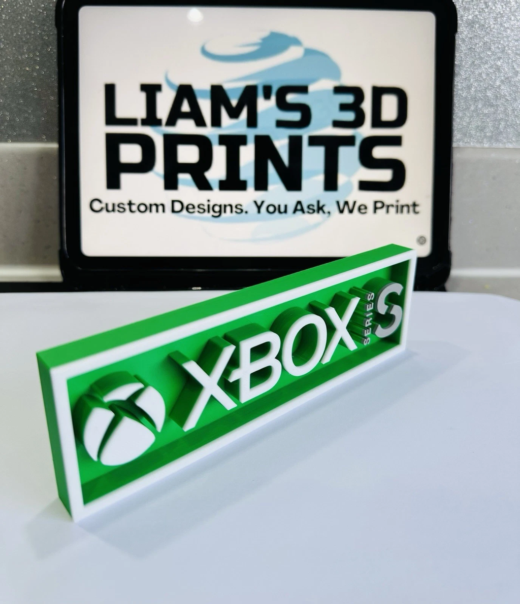 Decorative XBOX Series S logo Sign Display Cinema small 17.5cm Large 22cm