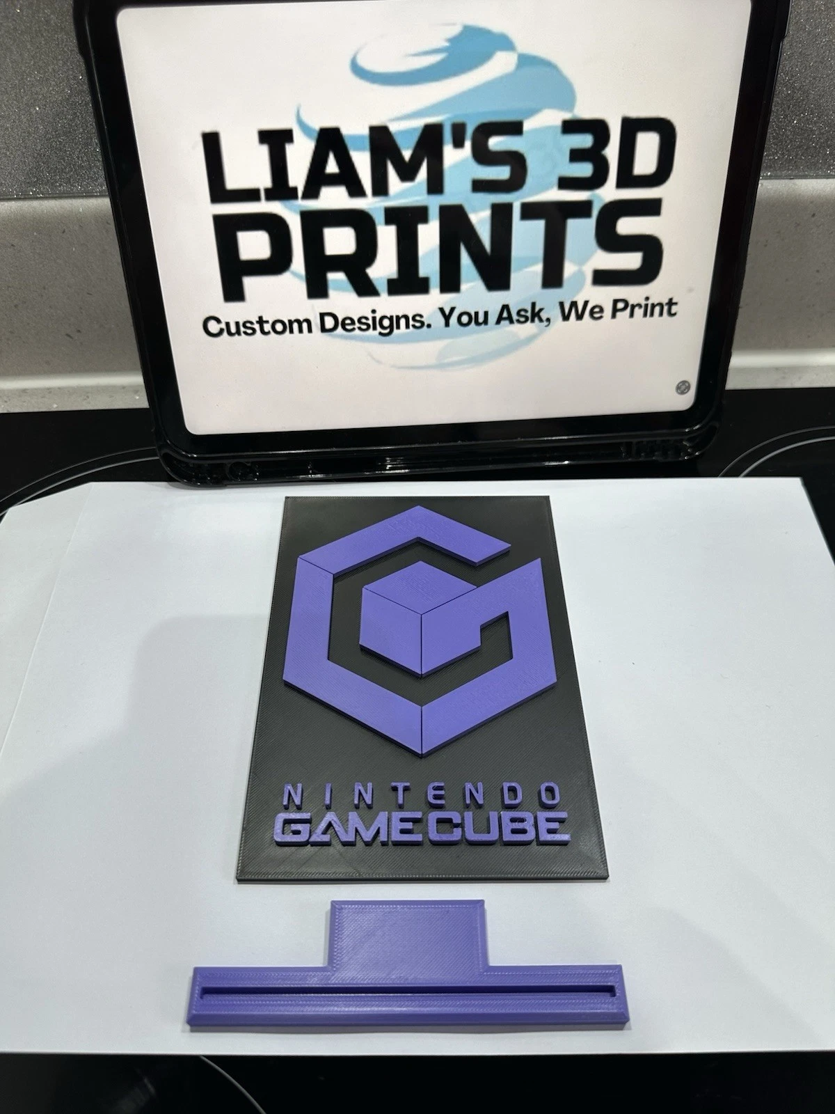 Decorative Nintendo GameCube with Stand logo Sign Display Room Advertising
