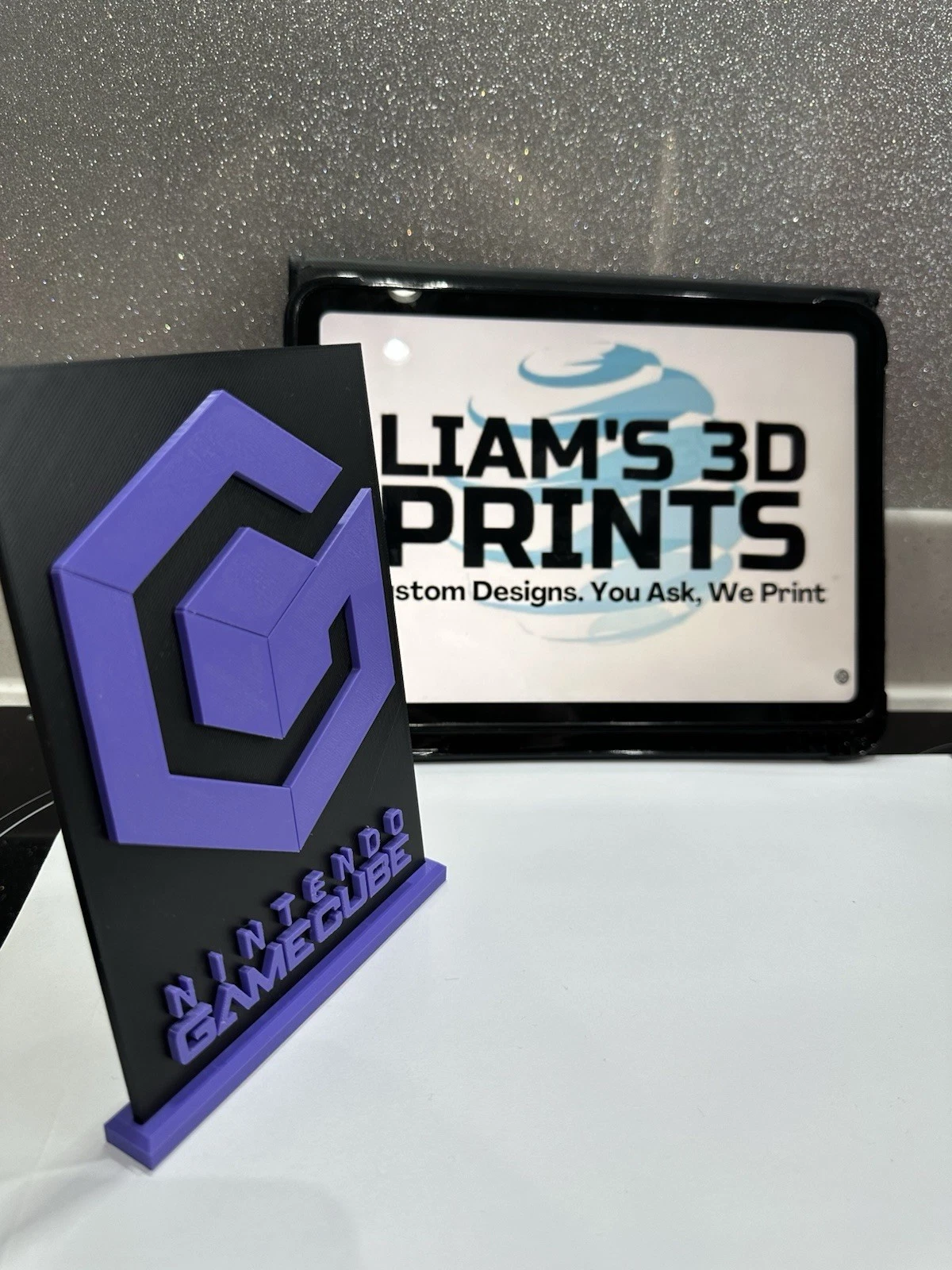 Decorative Nintendo GameCube with Stand logo Sign Display Room Advertising