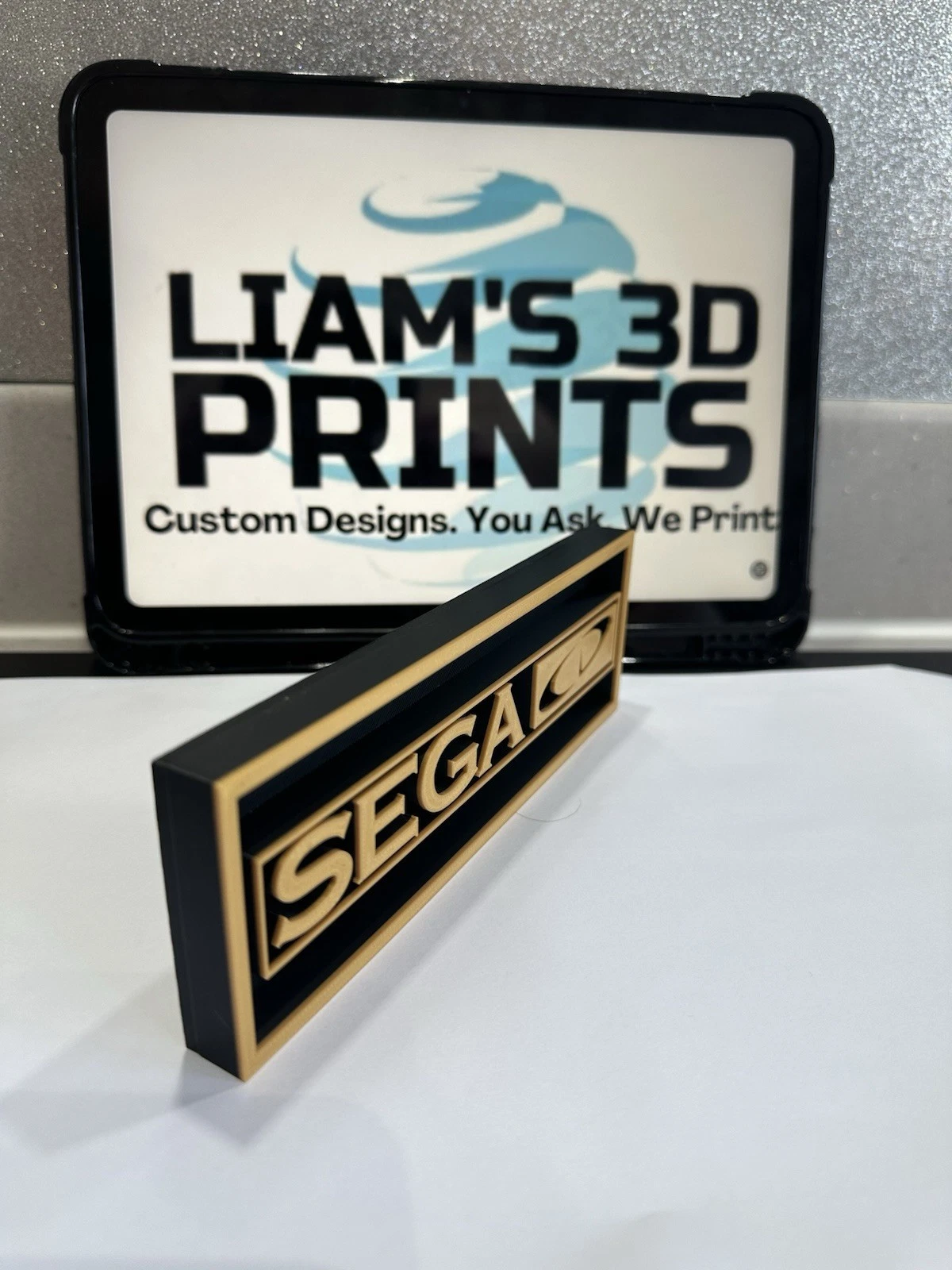 Decorative SEGA CD logo Sign Display Cinema small 17.5cm Large 22cm