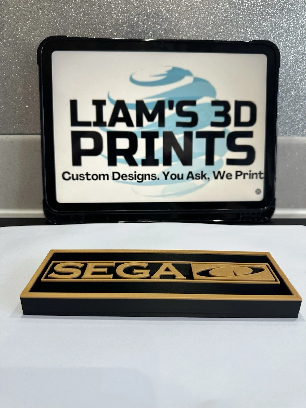 Decorative SEGA CD logo Sign Display Cinema small 17.5cm Large 22cm