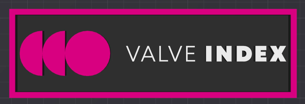 Decorative Valve Index logo Sign Display Cinema small 17.5cm Large 22cm