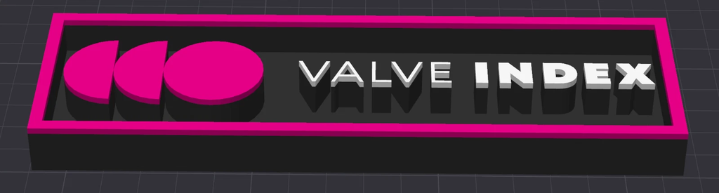 Decorative Valve Index logo Sign Display Cinema small 17.5cm Large 22cm