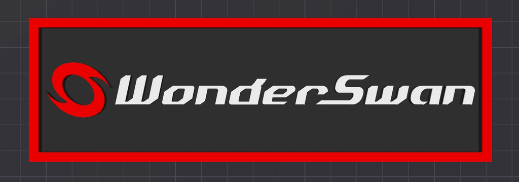 Decorative Wonderswan Bandai logo Sign Display Cinema small 17.5cm Large 22cm
