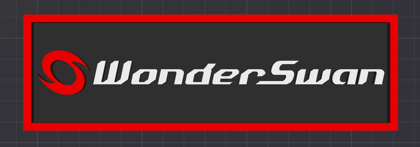 Decorative Wonderswan Bandai logo Sign Display Cinema small 17.5cm Large 22cm