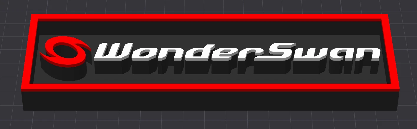 Decorative Wonderswan Bandai logo Sign Display Cinema small 17.5cm Large 22cm