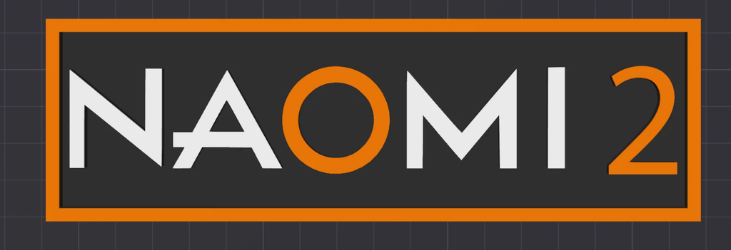 Decorative Naomi 2 logo Sign Display Cinema small 17.5cm Large 22cm