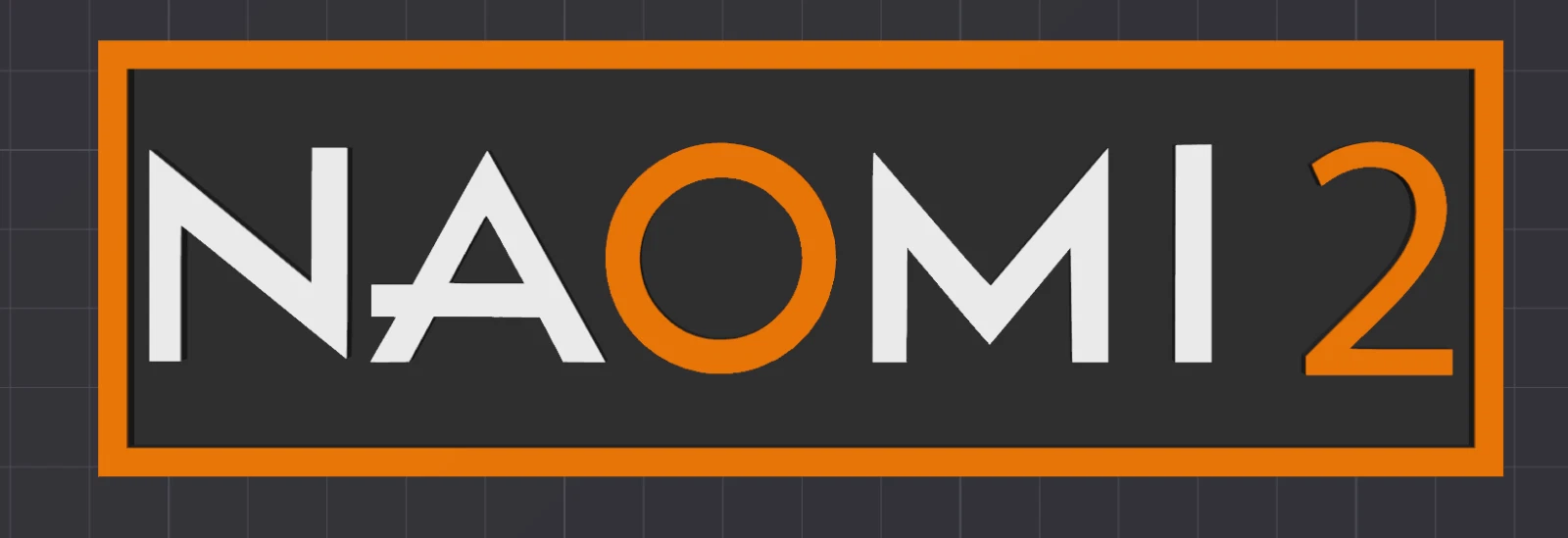 Decorative Naomi 2 logo Sign Display Cinema small 17.5cm Large 22cm