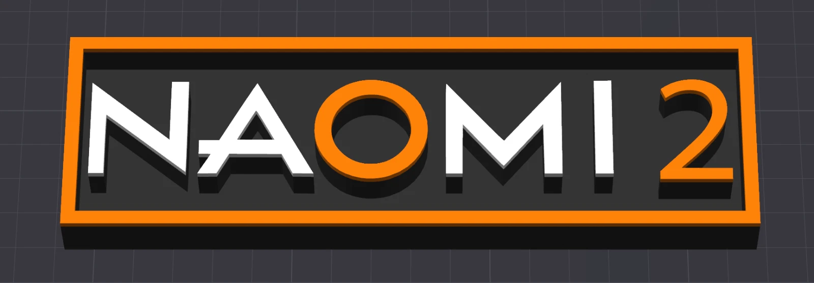 Decorative Naomi 2 logo Sign Display Cinema small 17.5cm Large 22cm