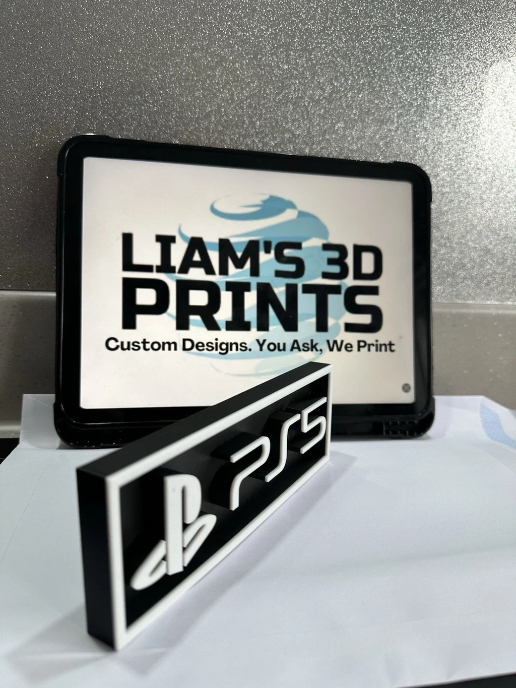 Decorative PS5 PlayStation 5 Box Sign Shelf Logo Display Sign Gaming 2 Sizes