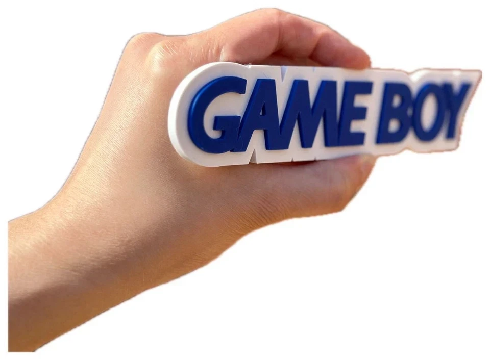 Decorative Nintendo Game Boy logo Display two sizes small 16cm Large 25cm