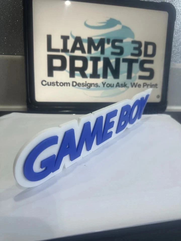 Decorative Nintendo Game Boy logo Display two sizes small 16cm Large 25cm