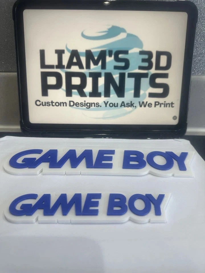 Decorative Nintendo Game Boy logo Display two sizes small 16cm Large 25cm