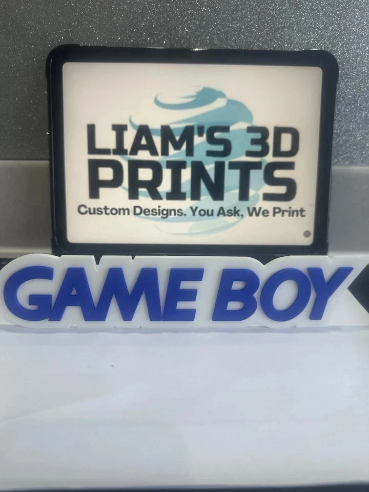 Decorative Nintendo Game Boy logo Display two sizes small 16cm Large 25cm