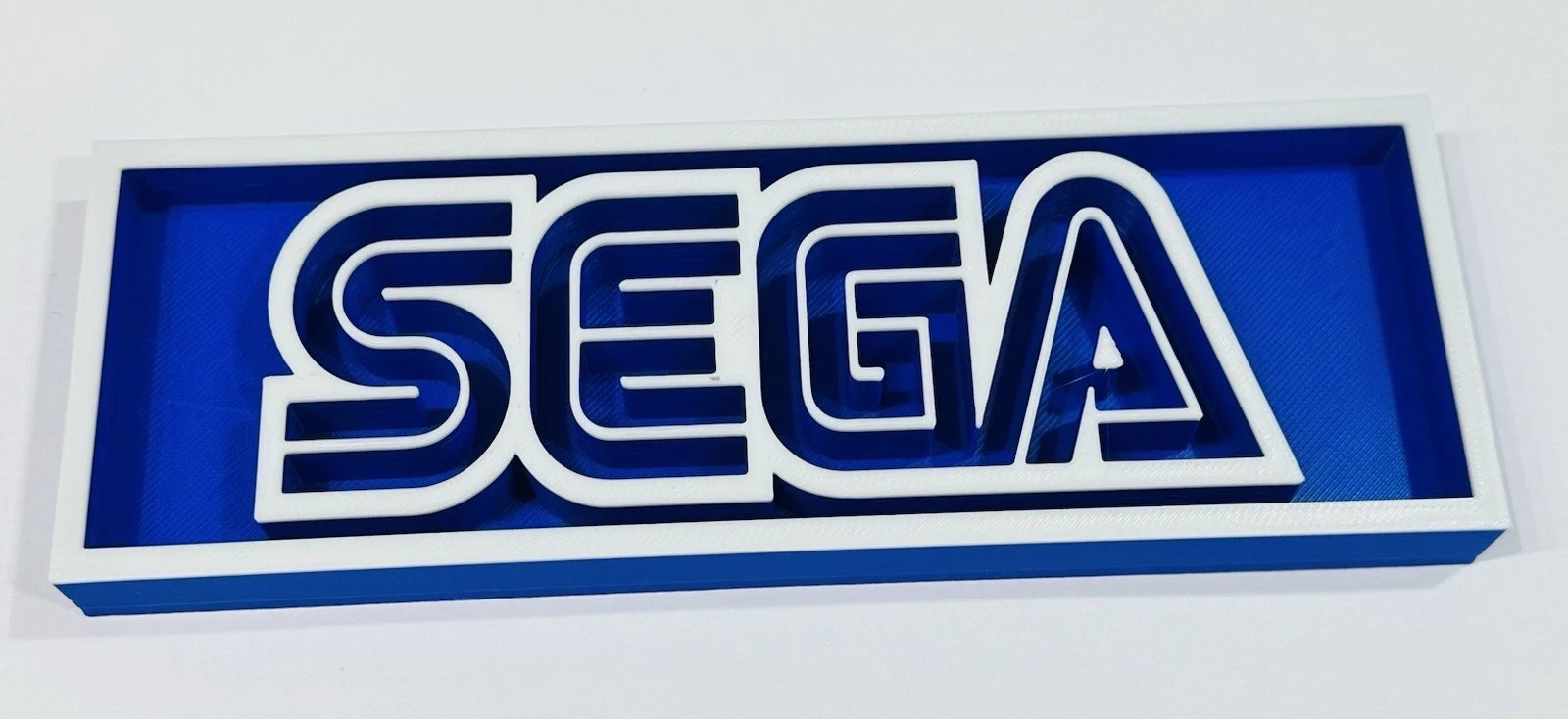 Decorative SEGA Game Consoles Logo Box Sign Display 3D Print 2 Sizes