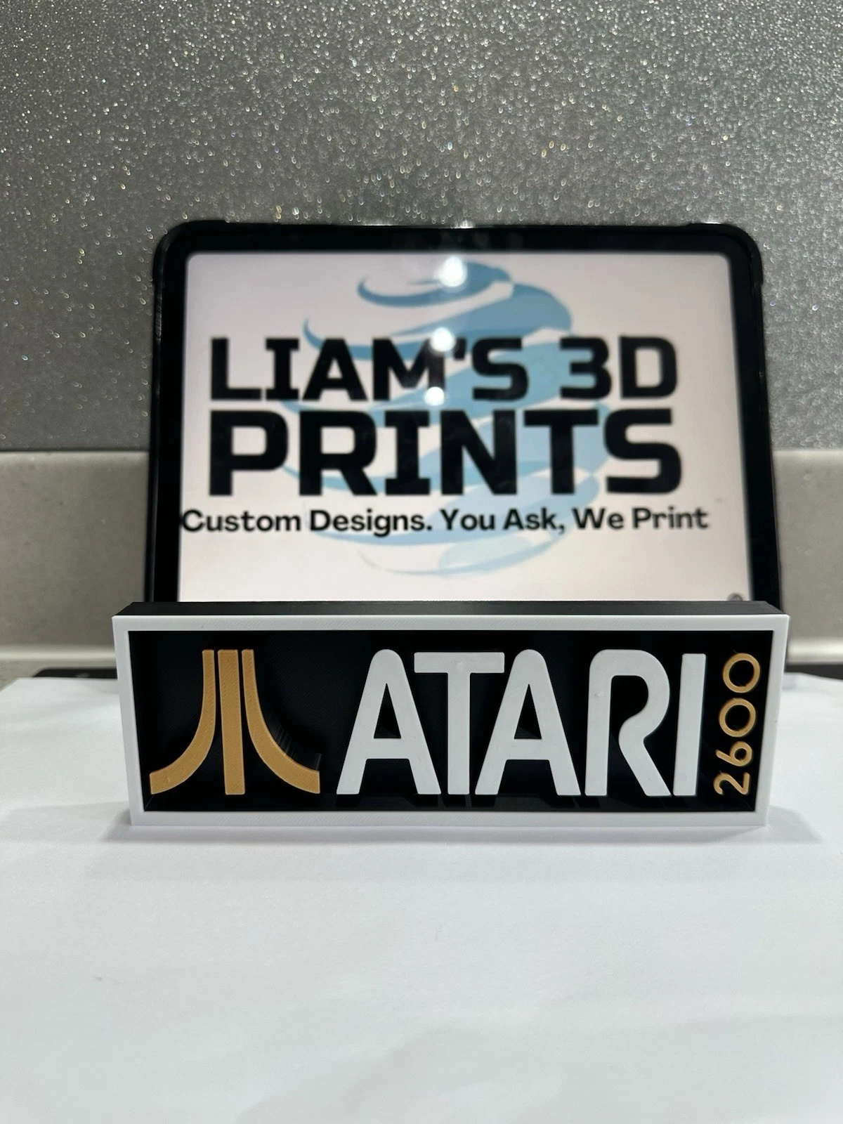 Decorative Atari 2600 Game Console Logo Box Sign Display 3D Print 2 Sizes