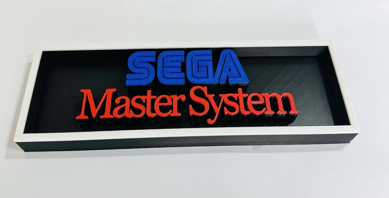 Decorative SEGA Master System Game Consoles Logo Box Sign 3D Print 2 Sizes