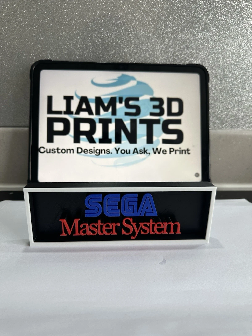 Decorative SEGA Master System Game Consoles Logo Box Sign 3D Print 2 Sizes