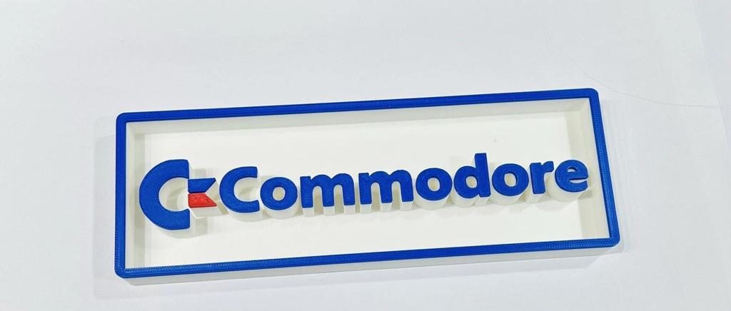 Decorative Commodore Console Logo Box Sign 3D Print 2 Sizes