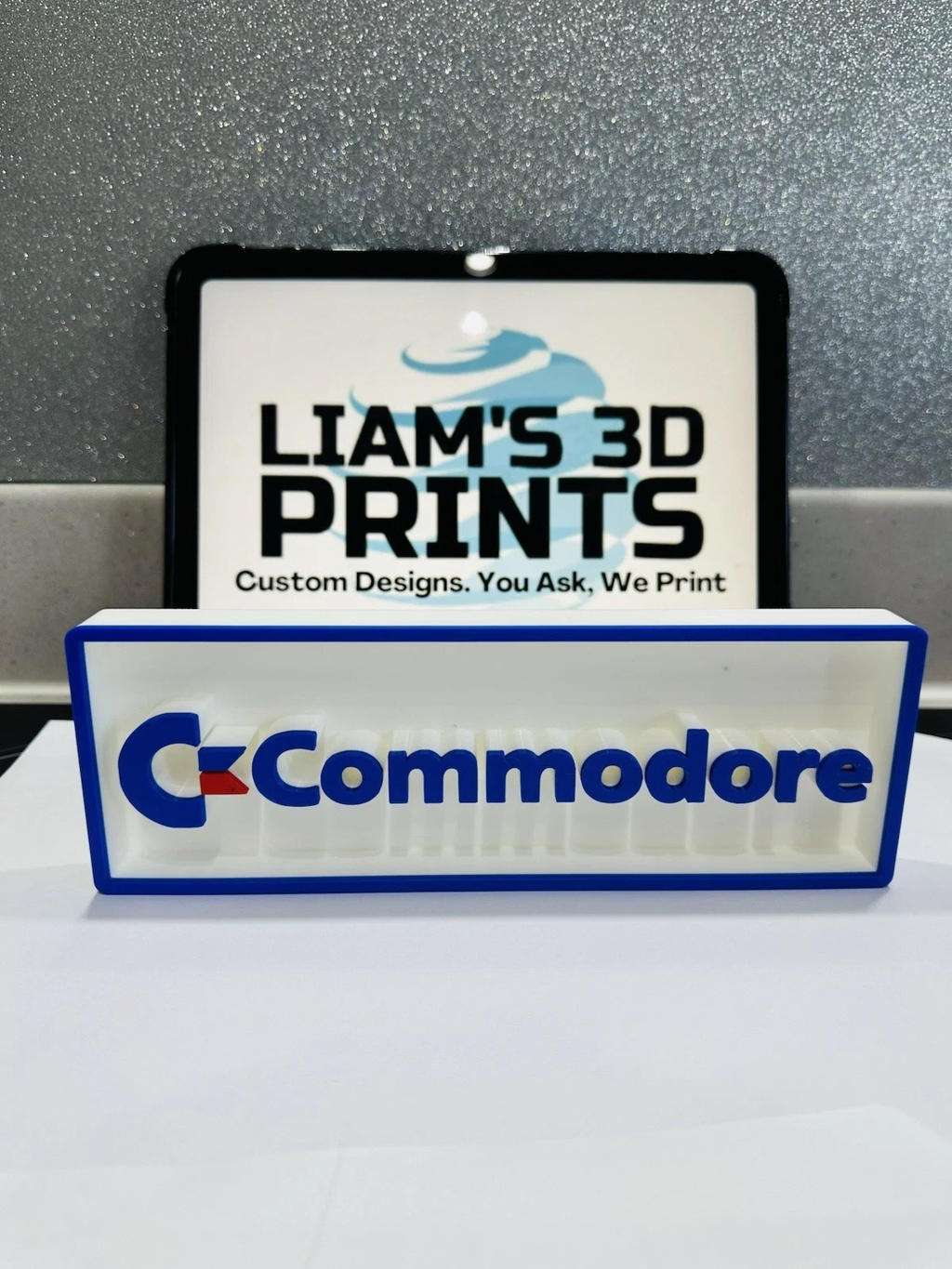 Decorative Commodore Console Logo Box Sign 3D Print 2 Sizes