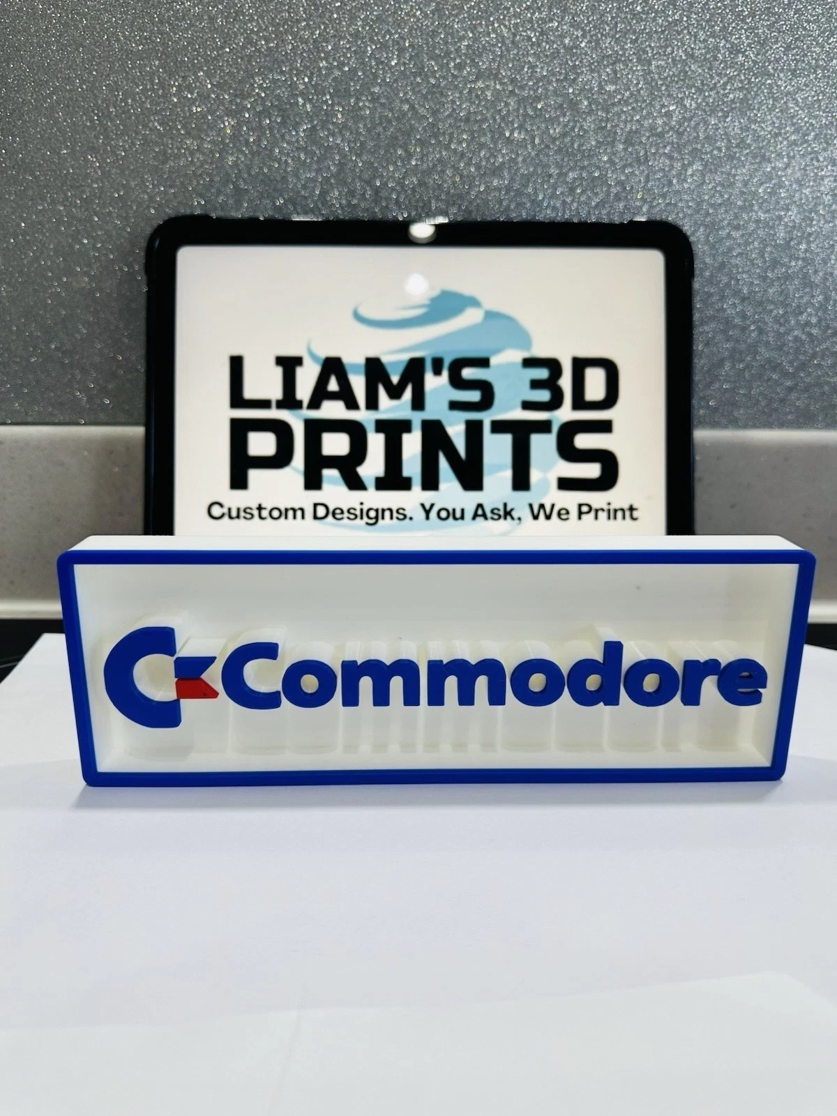 Decorative Commodore Console Logo Box Sign 3D Print 2 Sizes