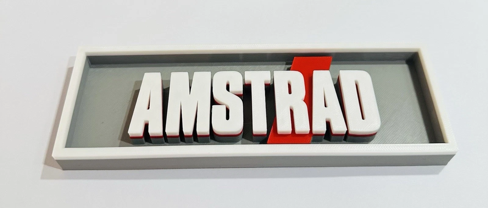 Decorative Amstrad Game Consoles Logo Box Sign Display 3D Print 2 Sizes