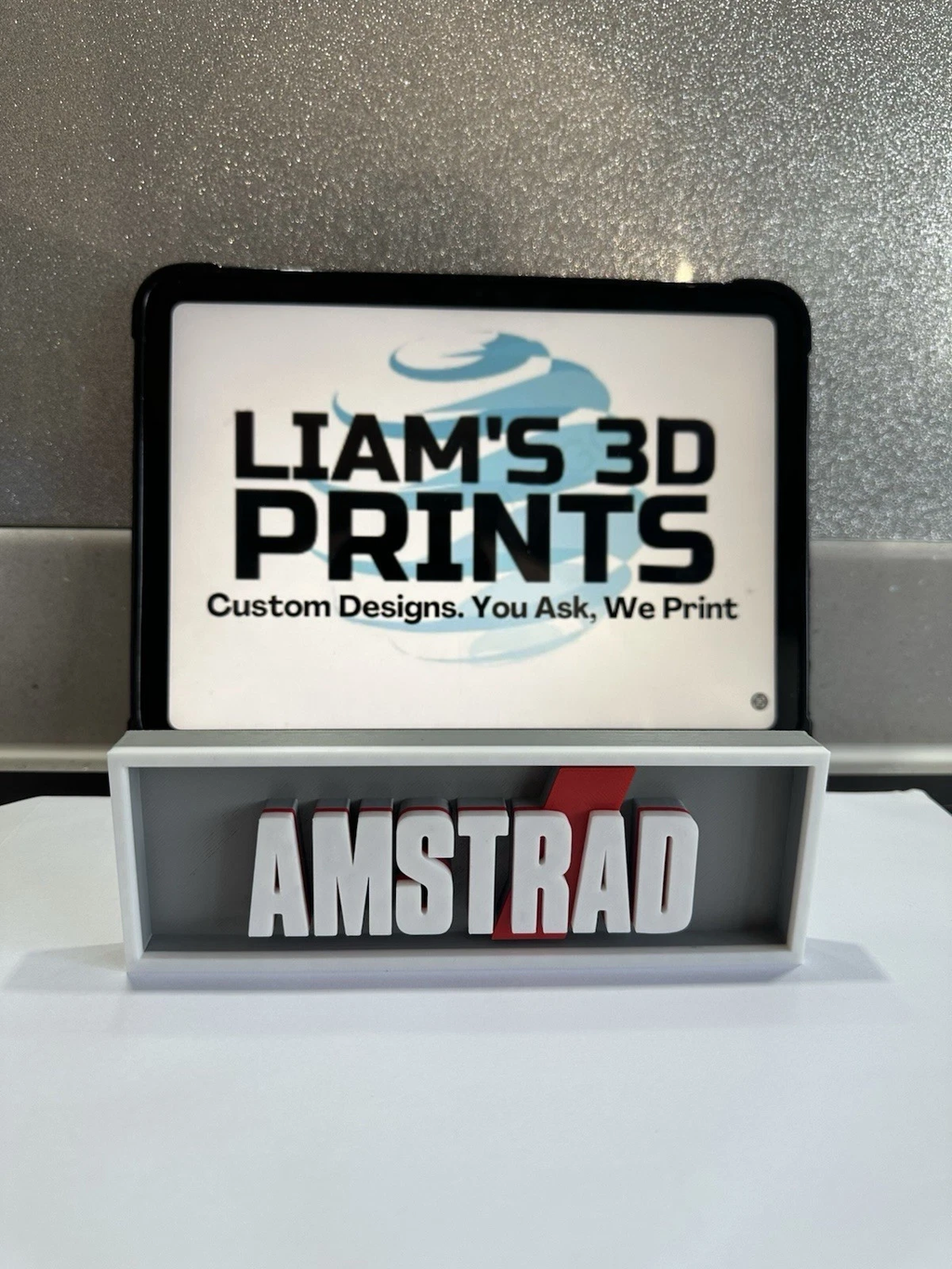 Decorative Amstrad Game Consoles Logo Box Sign Display 3D Print 2 Sizes