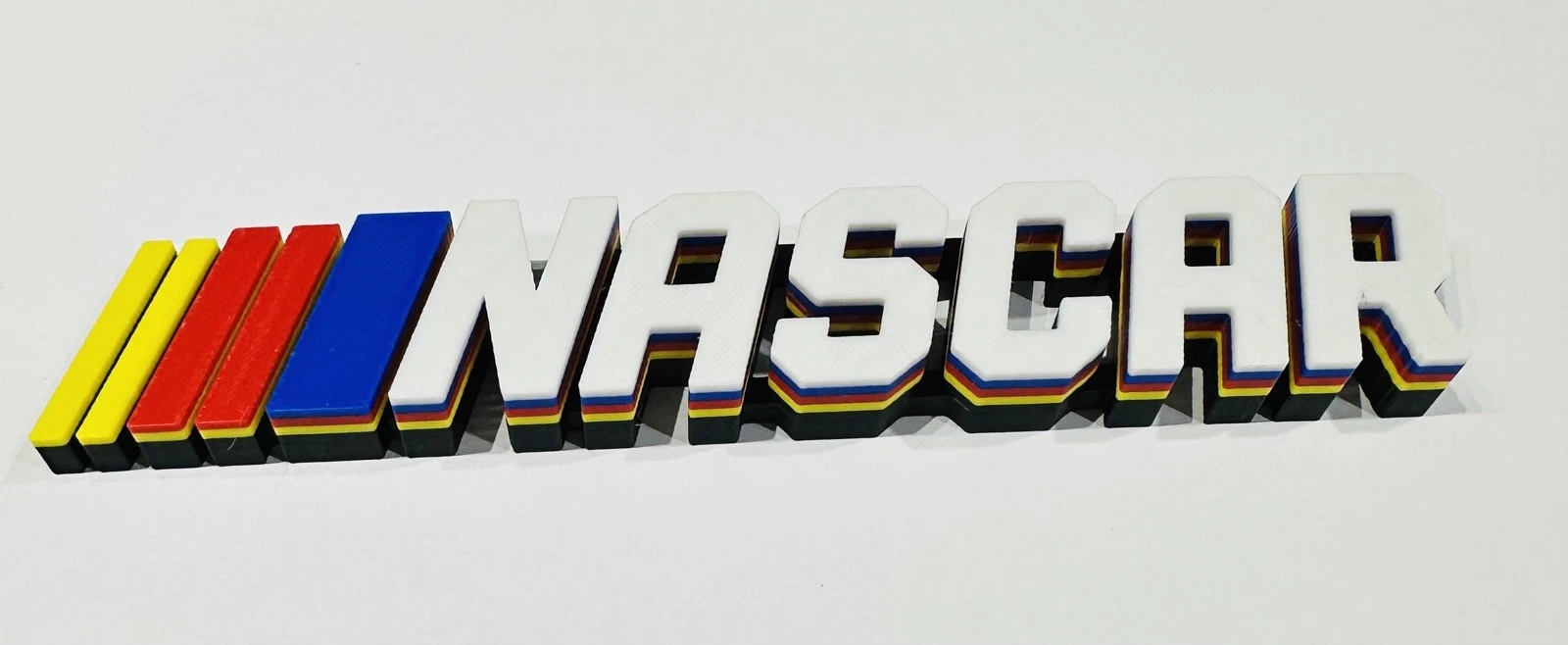 Decorative Nascar Motorsport Logo Self Standing Sign Room Display