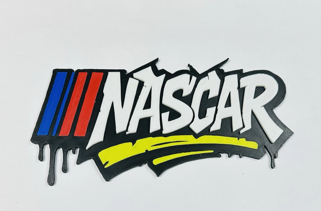 Decorative Nascar Grafitti Motorsport Logo Flat Sign Room Display
