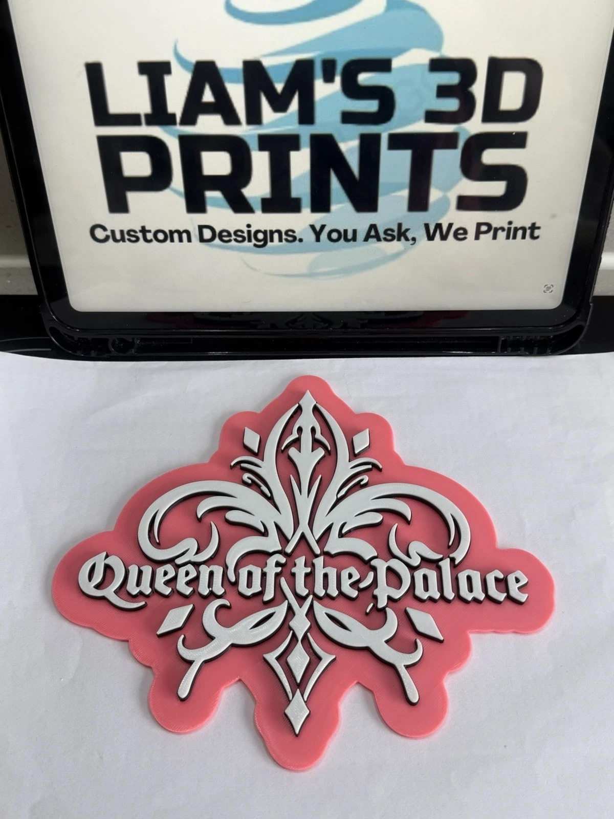 Decorative Queen Of The Palace Fallon Sherrock Logo Sign Display Mancave darts