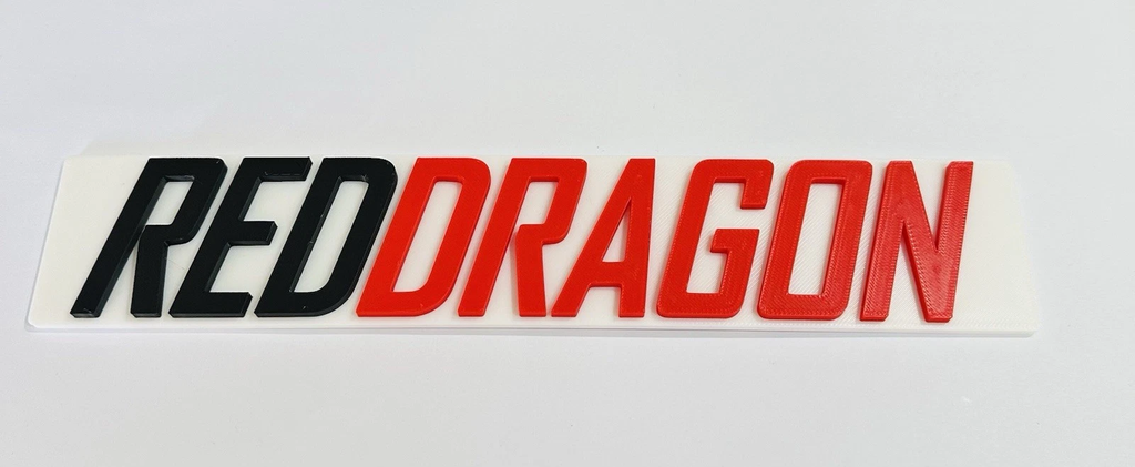 Decorative Red Dragon Logo Sign Display Mancave Bar darts
