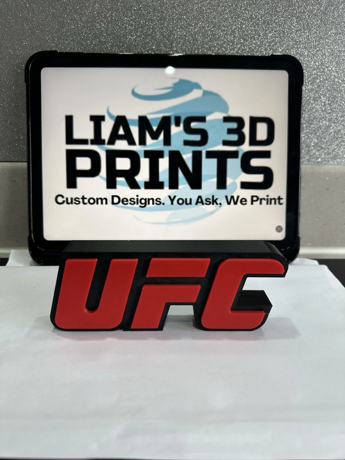 Decorative UFC sign logo display Mancave Pops