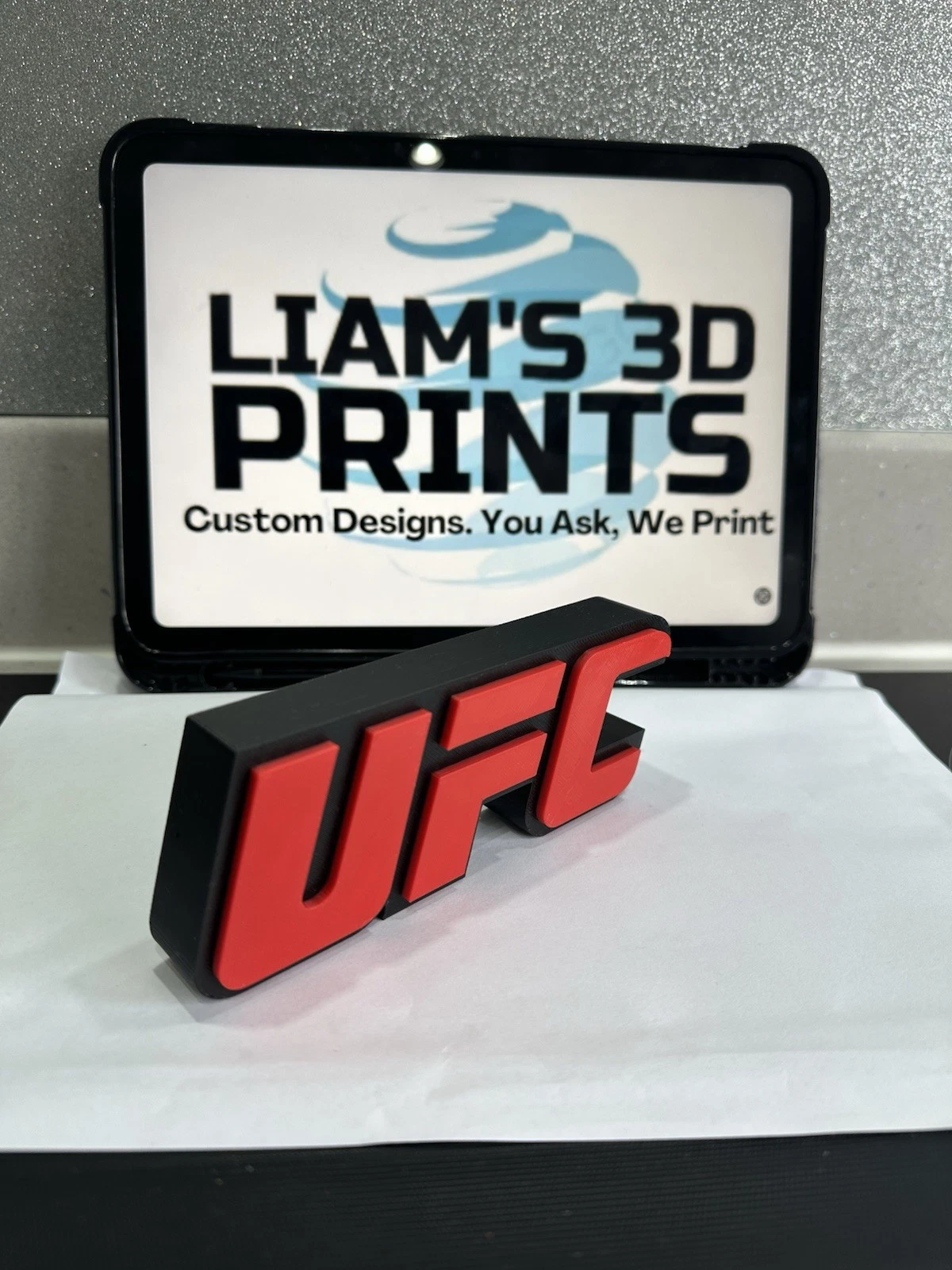 Decorative UFC sign logo display Mancave Pops