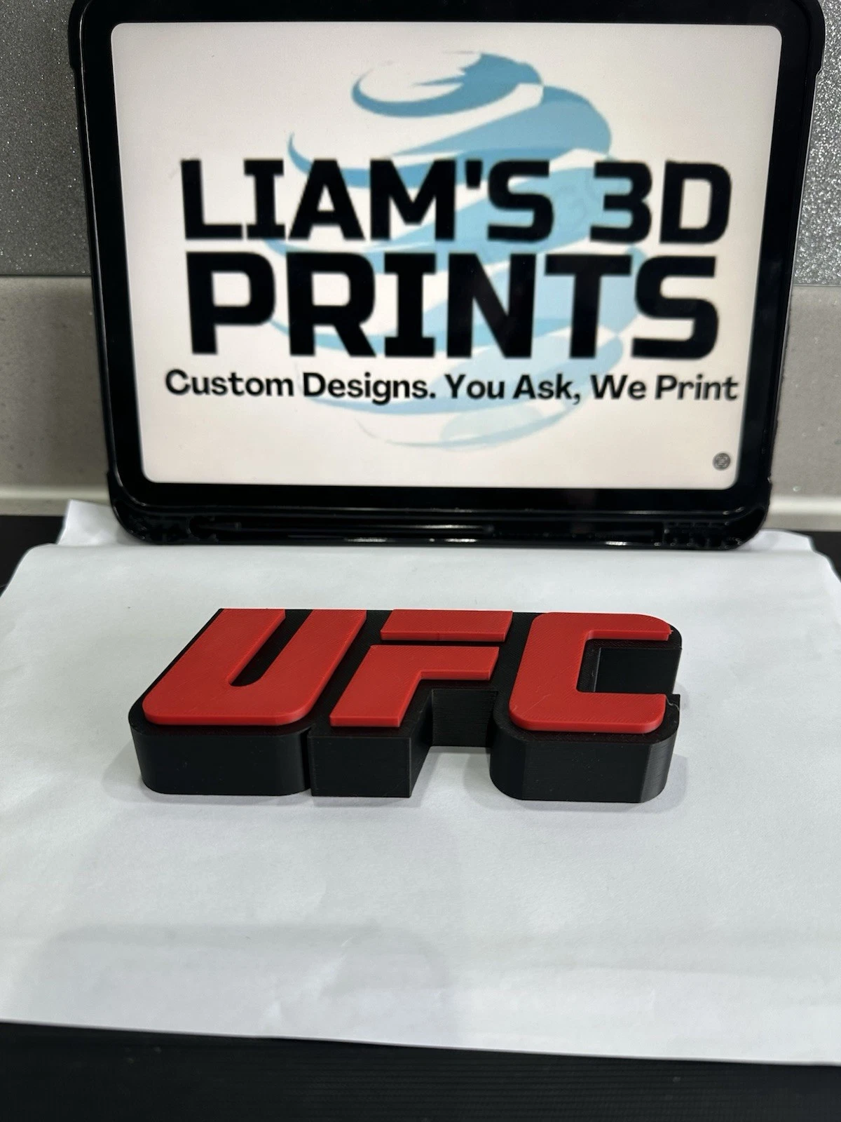 Decorative UFC sign logo display Mancave Pops