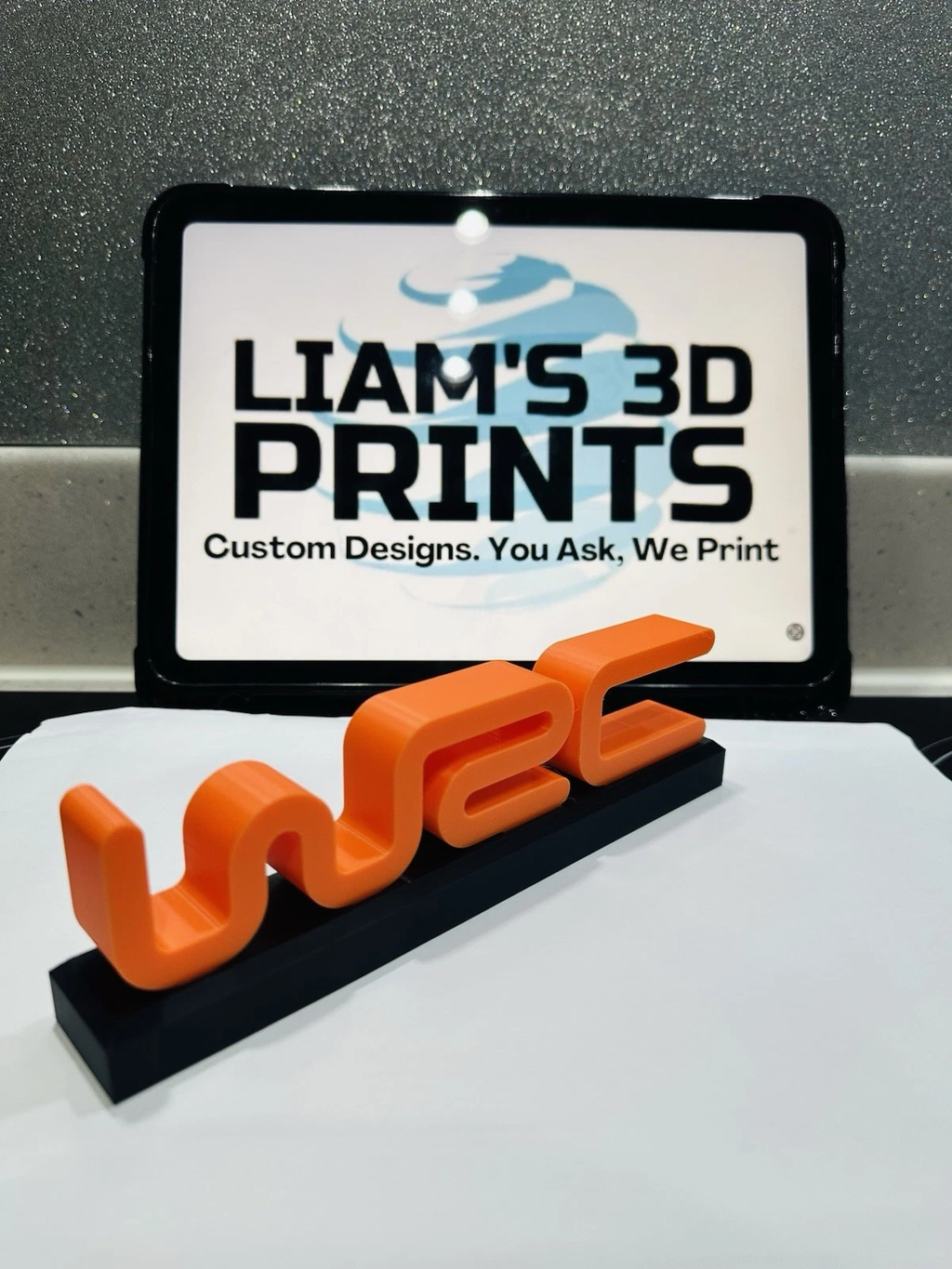 Decorative WRC World Rally Championships Logo With Stand Room Sign Display