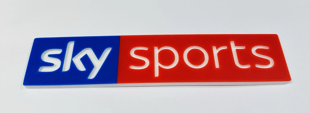 Decorative Sky Sports Channel Logo Wall Mancave Display Bar