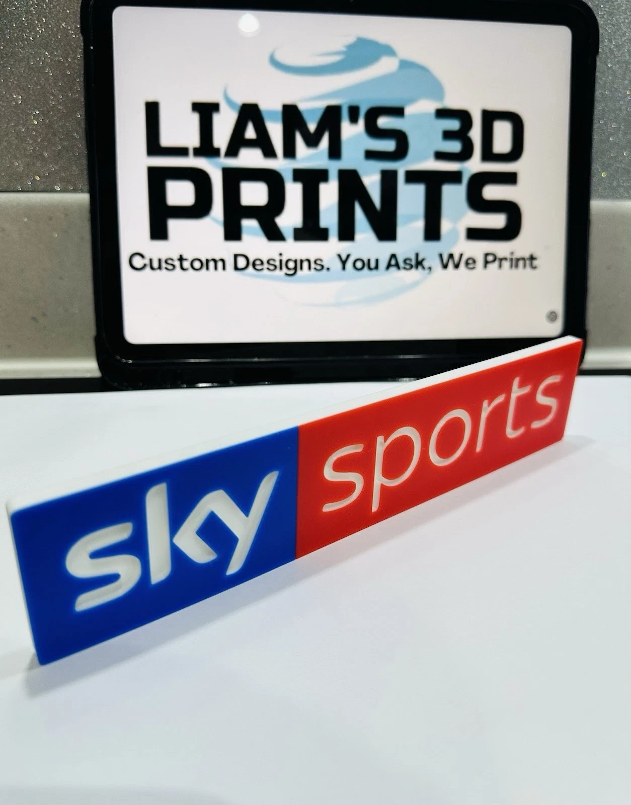 Decorative Sky Sports Channel Logo Wall Mancave Display Bar